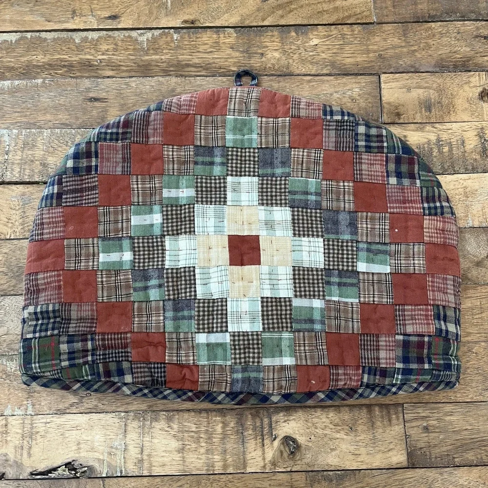 Hand Quilted Patchwork Tea Cozy for Teapot Made in India 13” x 10”